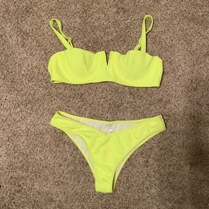 Sunny Bunny Swim neon yellow bikini ⚡️ bathing suit